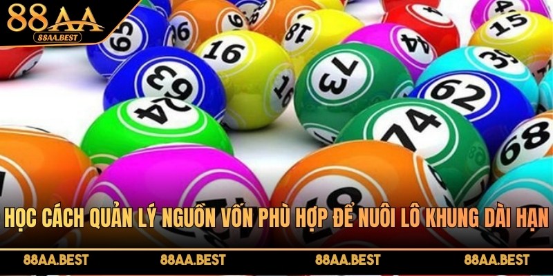 Cách Nuôi Lô Khung 88AA - Chọn Số, Chia Vốn Và Theo Khung 4 Quản lý vốn là yếu tố quan trọng khi nuôi lô khung tại 88AA